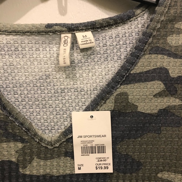 NWT Cato Fashions Camo Shirt - Picture 4 of 4